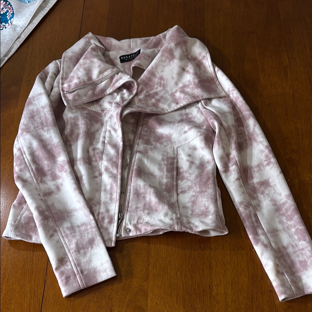 Women's Pink Tie-Dye Jacket